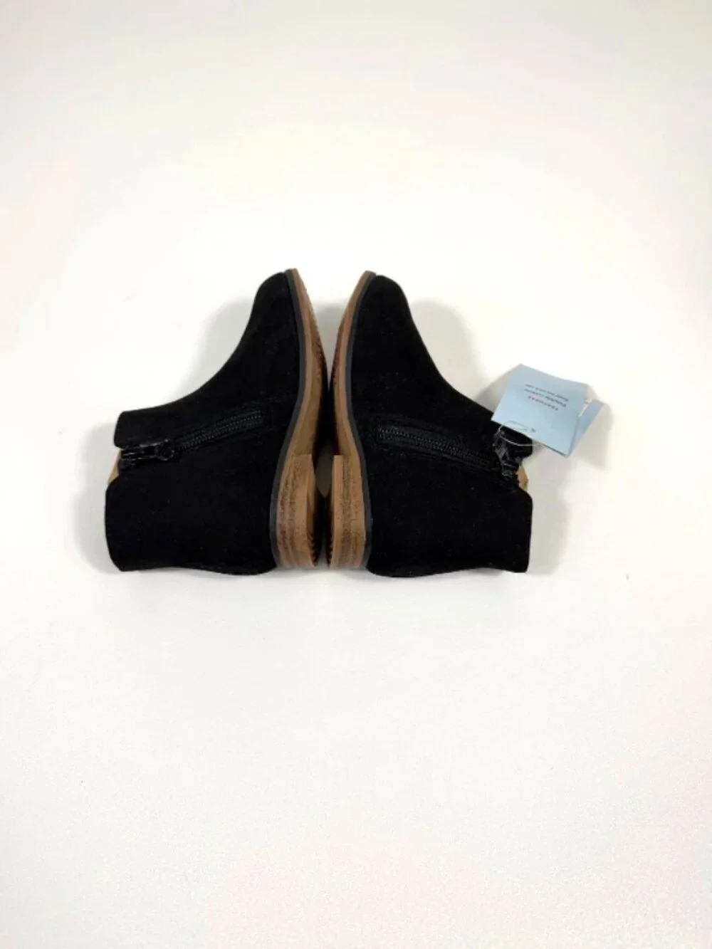 Cat & Jack Toddler Girls' Penelope Zipper Booties Black Sz 8